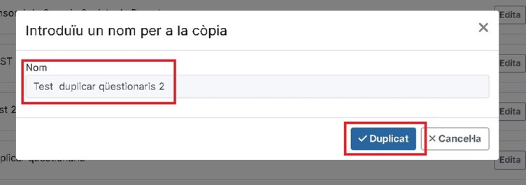 Introduir nom per la còpia